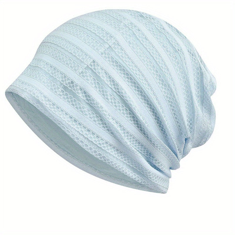 Lace Baggy Slouchy Beanie Cap Candy Turban Hat Lightweight Skull Cap for Women
