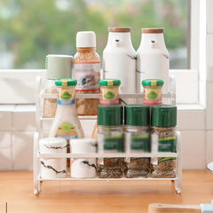 1pc Kitchen Spice Rack Metal Cabinet Storage Seasoning Organizer