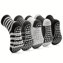 Boys Letter Print Non Slip Socks Soft Breathable Sport Crew Sock for Kids