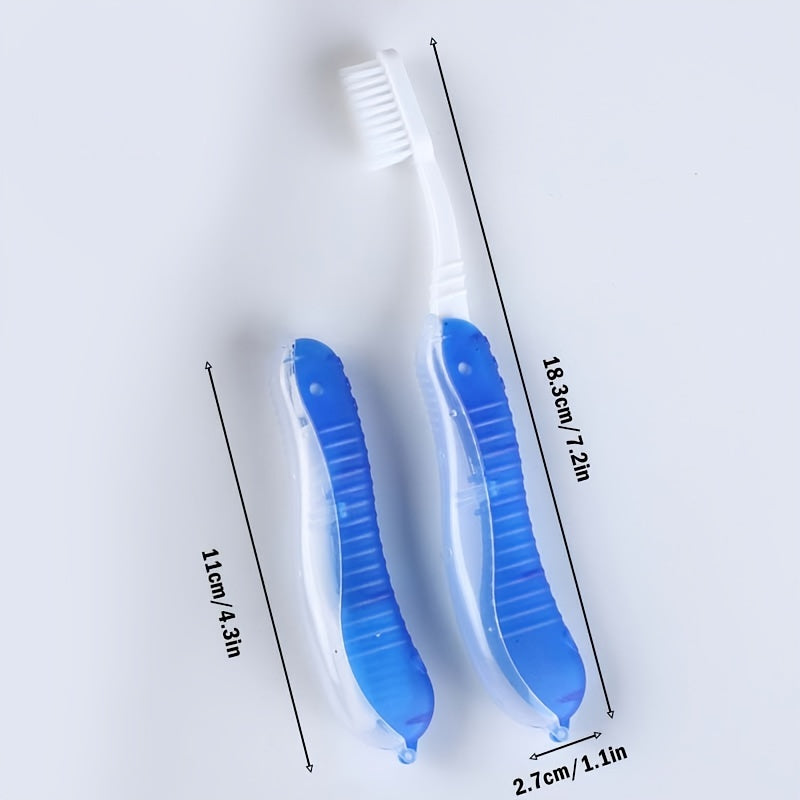 Portable Foldable Toothbrush for Travel Camping & Hiking