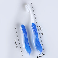 Portable Foldable Toothbrush for Travel Camping & Hiking