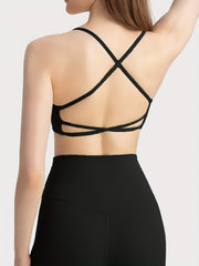 Criss Cross Sports Tank Top Beauty Back Sports Bra