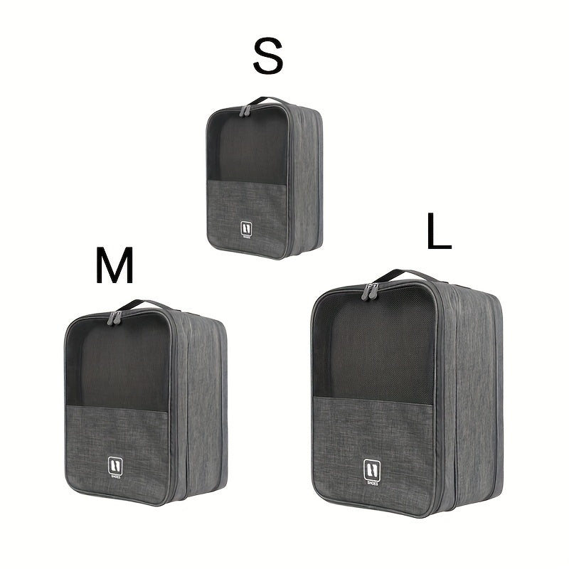 Portable Shoes Storage Bag For Travel Three Layers Storage Bag
