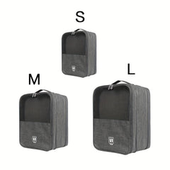 Portable Shoes Storage Bag For Travel Three Layers Storage Bag