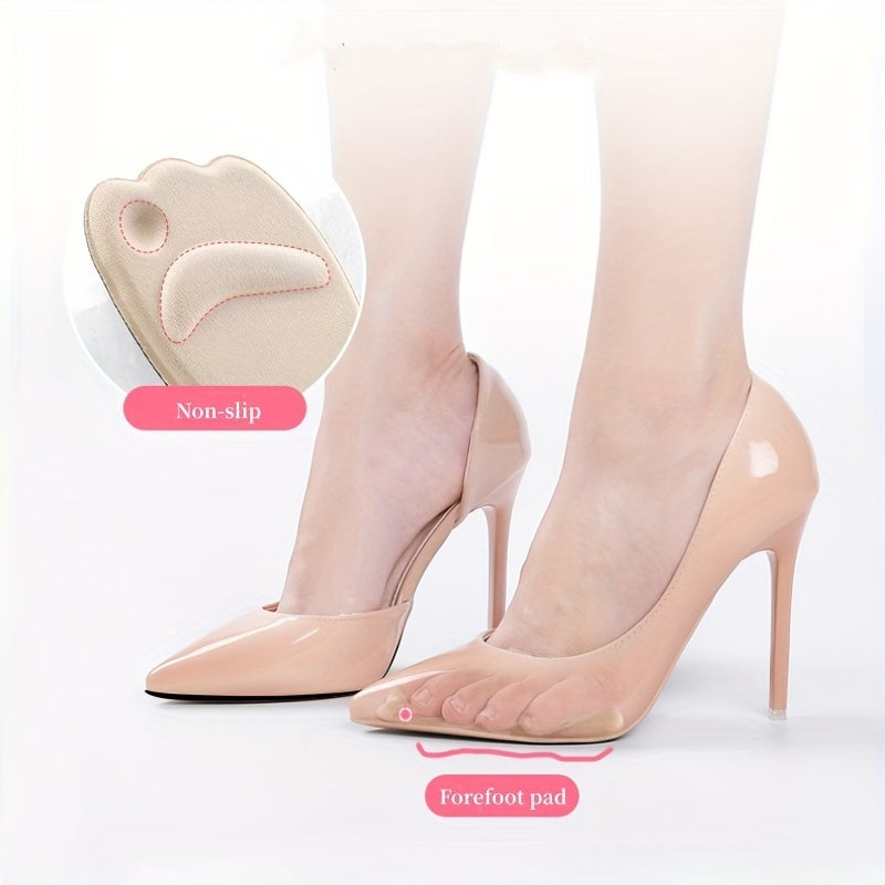 2pcs Anti Slip High Heel Insoles Gel Forefoot Inserts