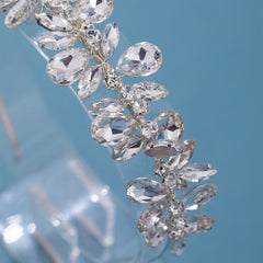 Girls Petal Rhinestone Headband Princess Fairy Hair Accessories