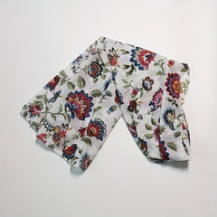 Flower Print Long Scarf Casual Shawl Windproof Head Wrap