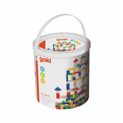 Wooden Building Blocks Set 100 Pcs
