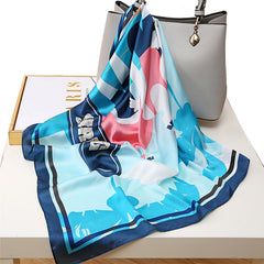 Silk Satin Square Headscarf Large Hair Bandana