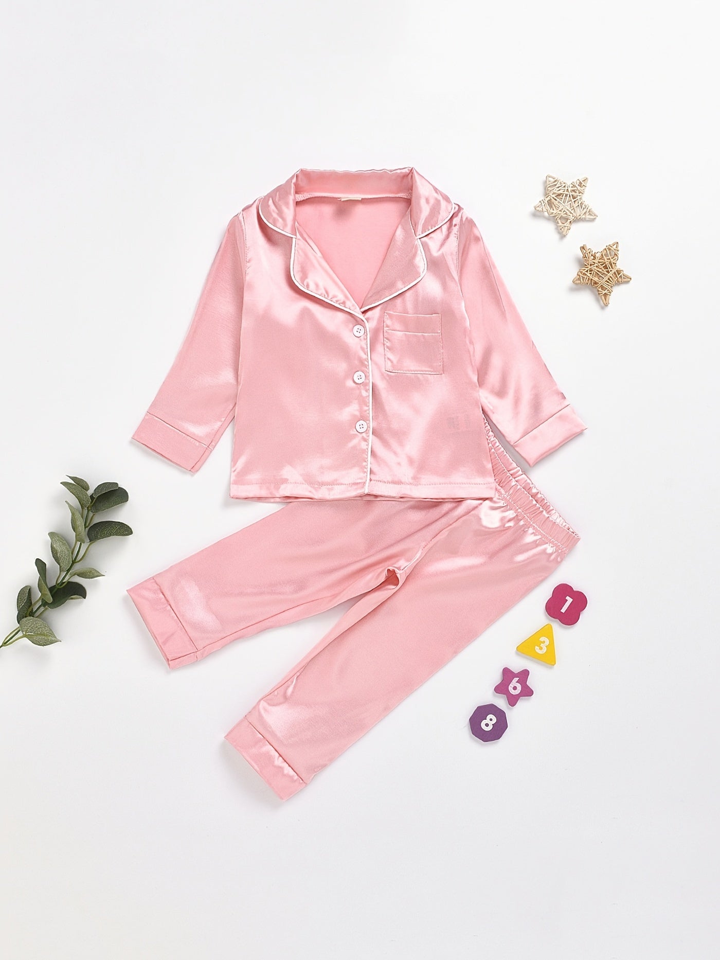 Baby Girls Pajamas Family Outfit Long Sleeve Top & Pants Set