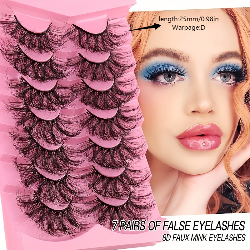 Mixed Style Thick False Eyelashes for Cosplay Makeup