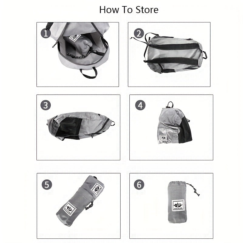 Waterproof Foldable Backpack for Hiking Camping Travel Large Capacity