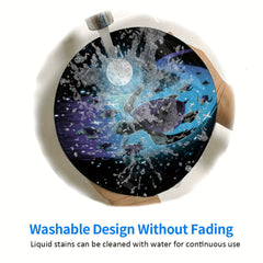 Turtle Family Round Mouse Pad 20x20cm for Game & Office Use