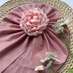 Baby Girls Flowers Cap Hat Soft Hair Wrap Head Accessories