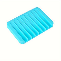 Silicone Soap Dish Non-slip Drainable Soap Pad Quick Drain Box