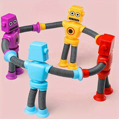 FlexiFun Retractable Robot Toy Pack - Halloween & Christmas Gift
