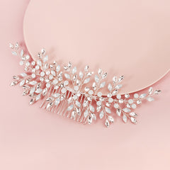 Pearl Bridal Comb Floral Wedding Comb Bridal Hair Comb Wedding Hair Accessory