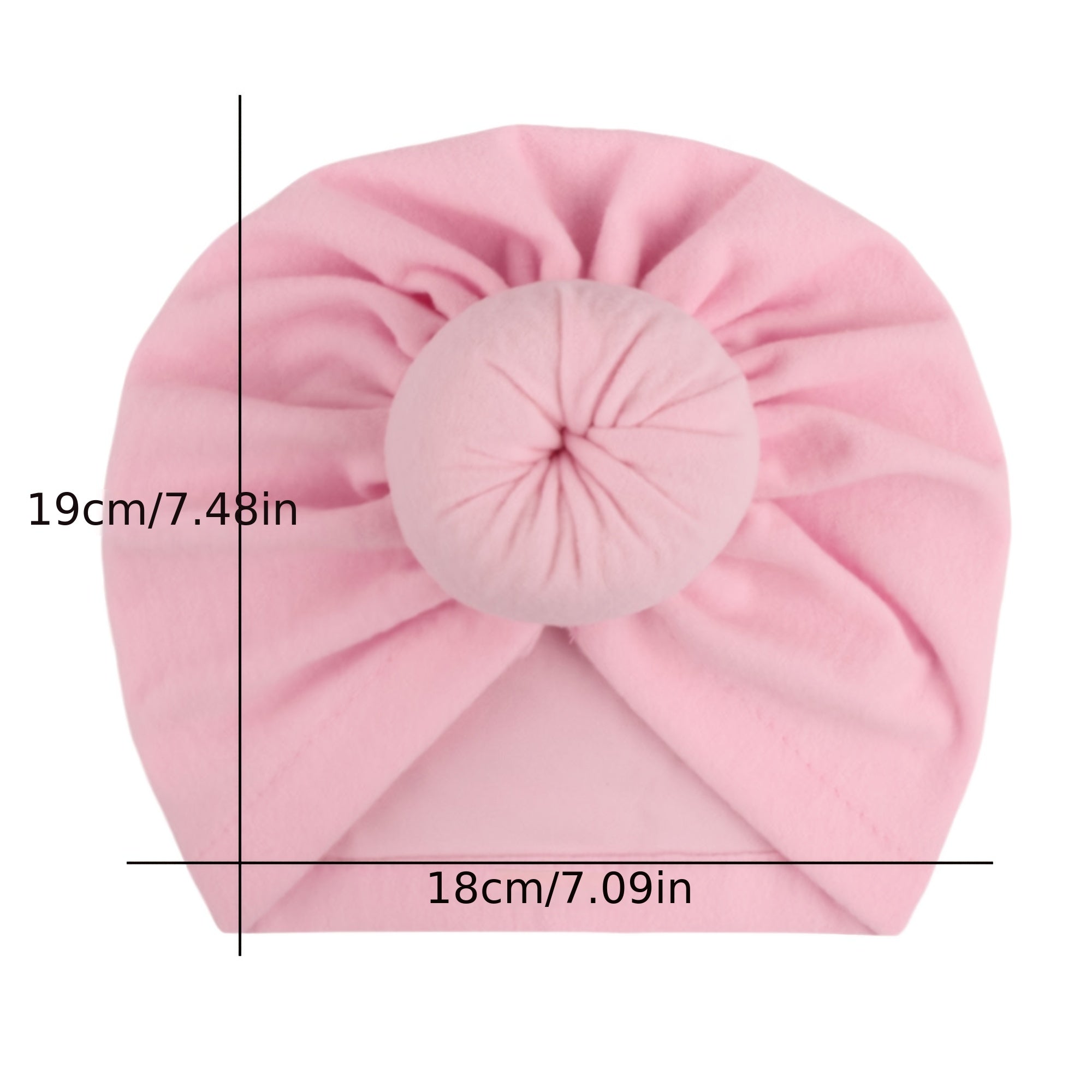 Newborn Infant Knotted Turban Headwrap Hat for Baby Boys and Girls