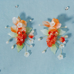Bridal Hair Clip Vintage Style Side Clip with Faux Pearls