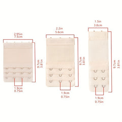 3pcs Bra Strap Extenders Adjustable Comfortable Band for Braless Look