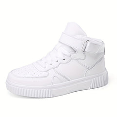 Women's Lace Up High Top Board Shoes Soft Sole Platform Sneakers