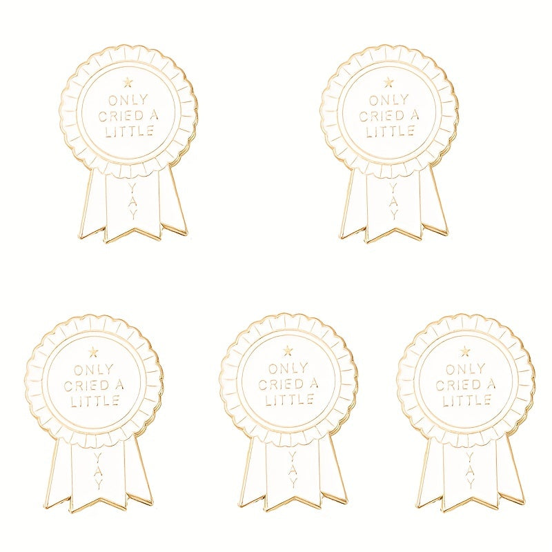 Letter Corsage Badge Metal Brooch For Kids