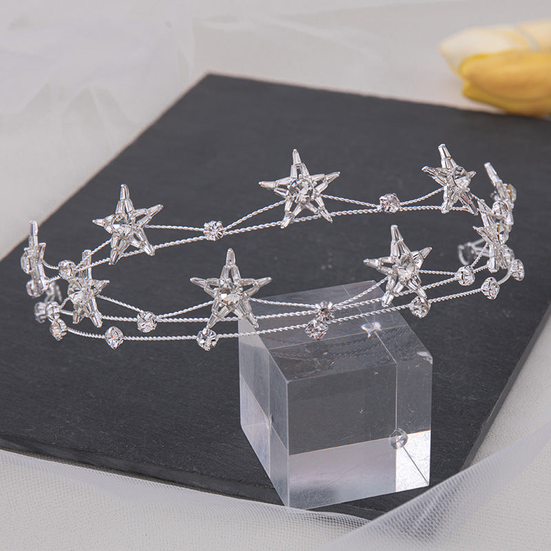 Rhinestone Star Hairband Headband Bridal Wedding Party Tiara