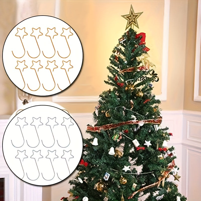40pcs Star Hooks Christmas Ornament Hooks Family Decorations