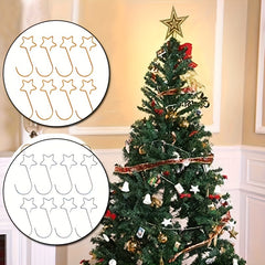 40pcs Star Hooks Christmas Ornament Hooks Family Decorations