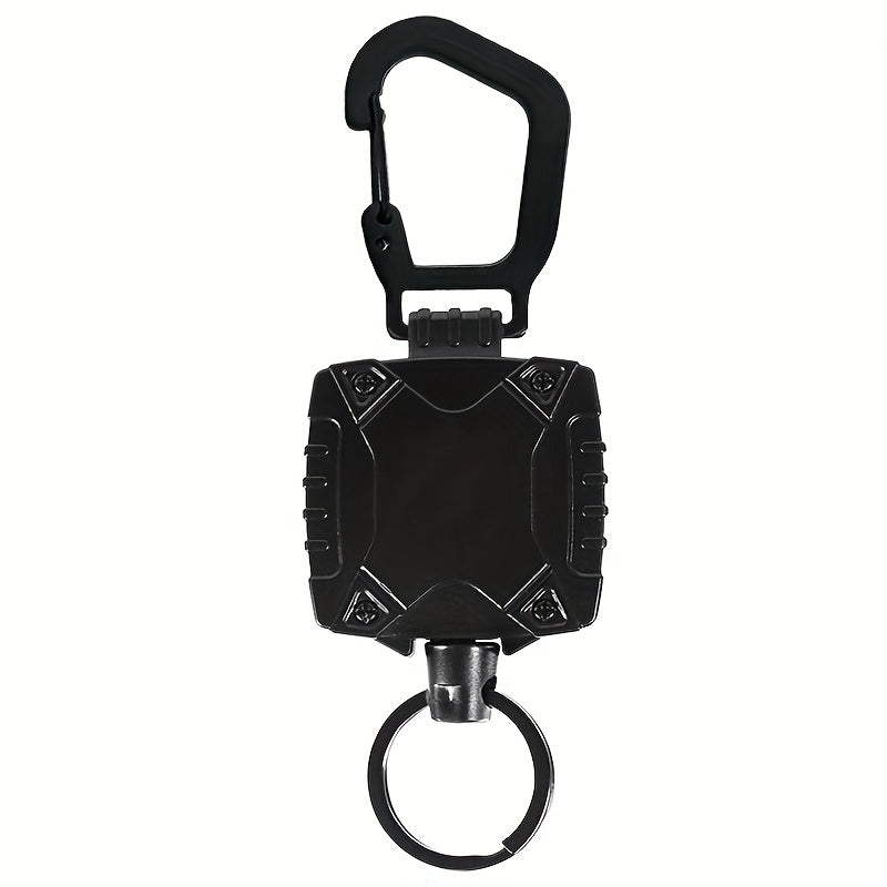 Outdoor Mountaineering Keychain with Retractable Buckle for Men