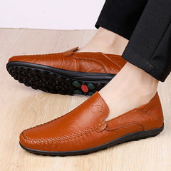 CLOHOO Customizable Leather Loafer Shoes Lightweight Casual Sneakers