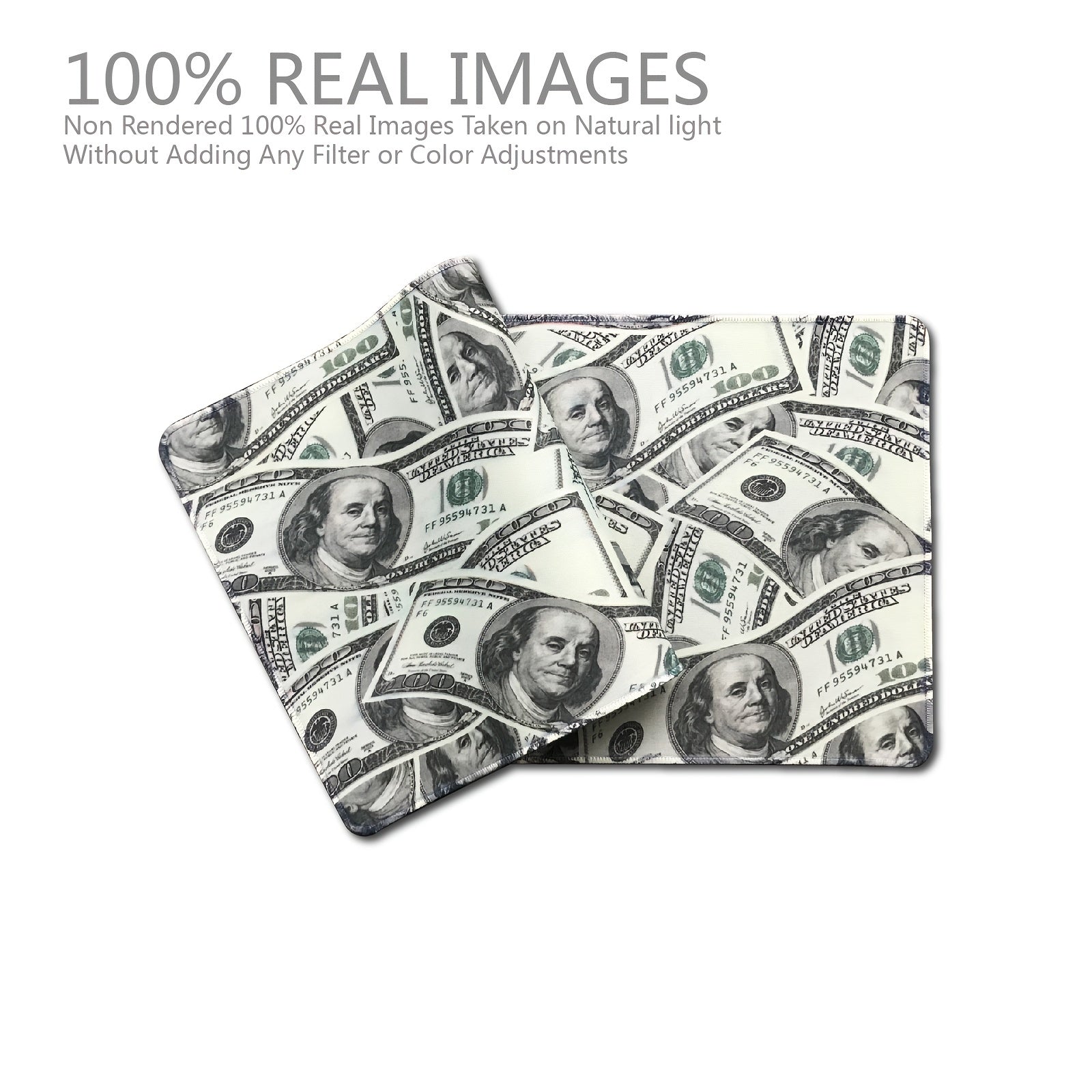 Large Mouse Pad Table Mat with Dollar Money Graphic