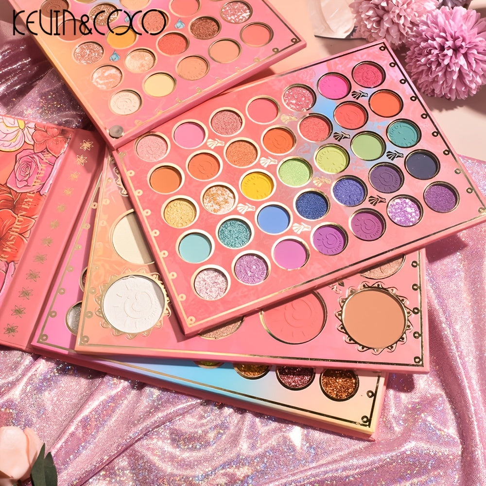 117 Eyeshadow Palette Pearly & Matte Bright Earth Rotating Four-layer