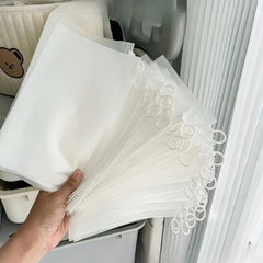 10pcs Extra Thick Transparent Sorting Bags for Storage & Travel