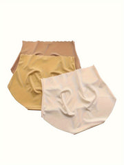 3 Pack Plus Size High Waisted Tummy Control Panties Set