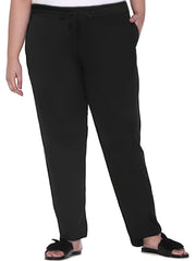 Sports Pants Tie Waist Stretch Fitness Pants With Pockets