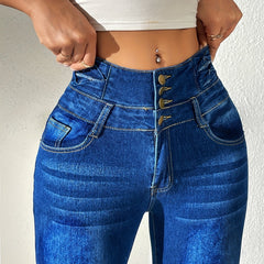 Women's High Rise Skinny Jeans Stretch Casual Pants