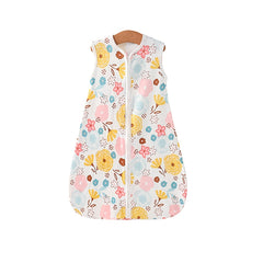 Kids Wrap Towel Soft Knitted Fabric Floral Animal Prints Double Zipper Loose Fit