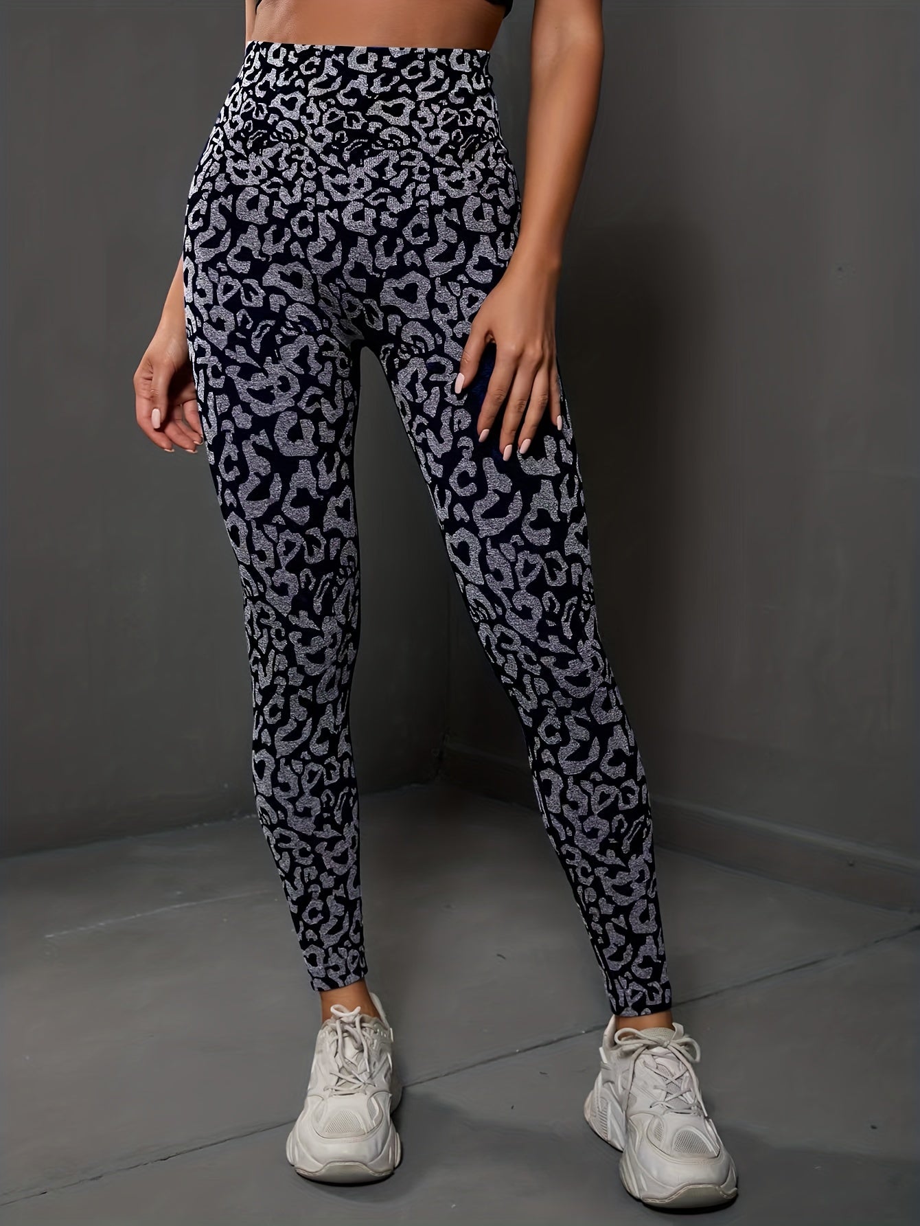 Leopard Print High Waist Yoga Leggings