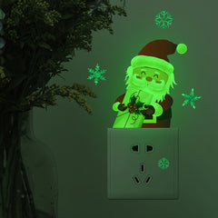 Christmas Glow in the Dark Santa Claus Wall Sticker