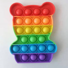 Pop Push Bubble Fidget Sensory Toy Stress Relief Anxiety Kids Adults