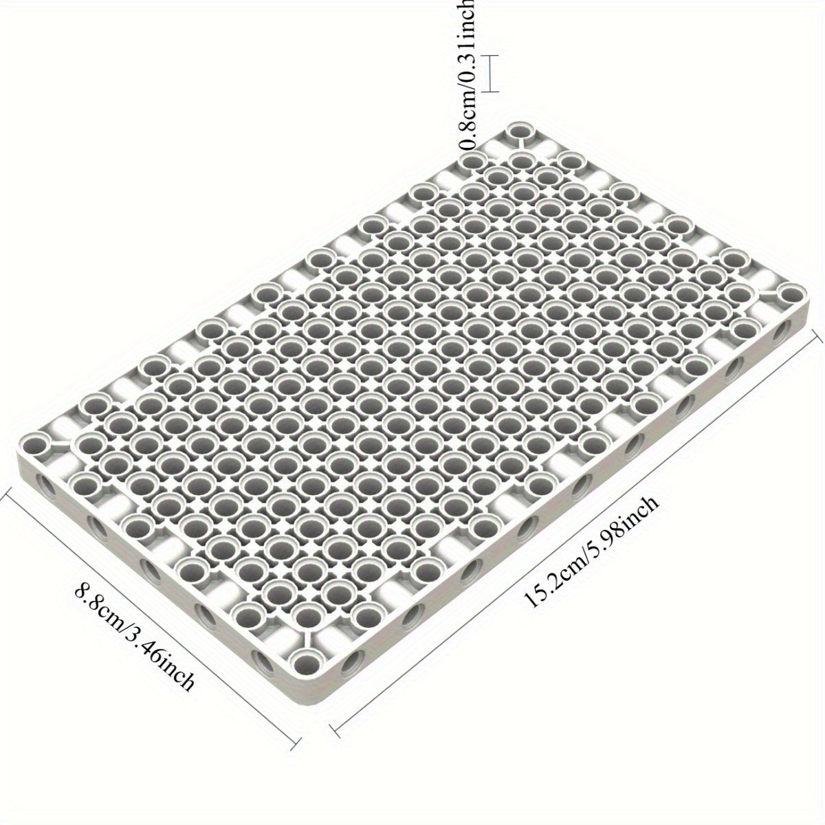 2pcs Building Blocks 11x19 Technology Panel with Hole Base