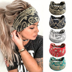 Paisley Print Boho Headband Hair Accessory
