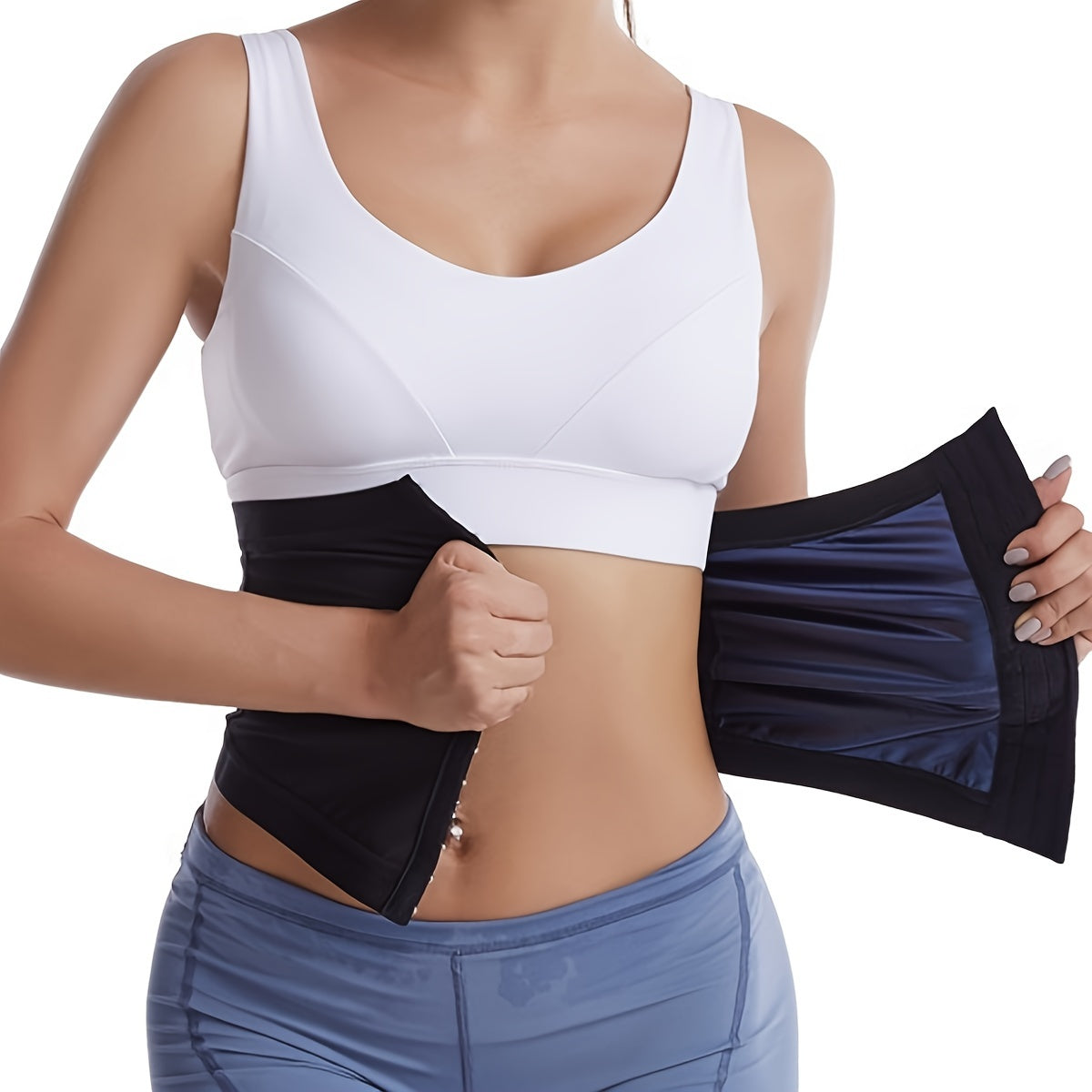 Zipper Waist Trainer Tummy Wrap Belly Belt Women's Shapewear