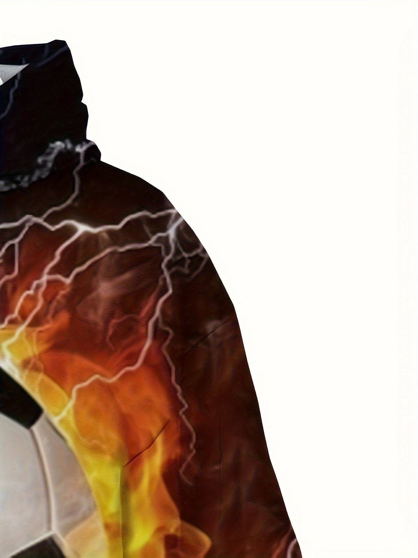 Football 3D Print Boy's Hoodie Kids Children Long Sleeve Loose Hooded Sweatshirt