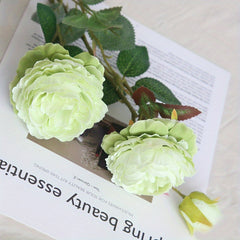 3 Western Roses European Core Flowers Simulation Wedding Decoration