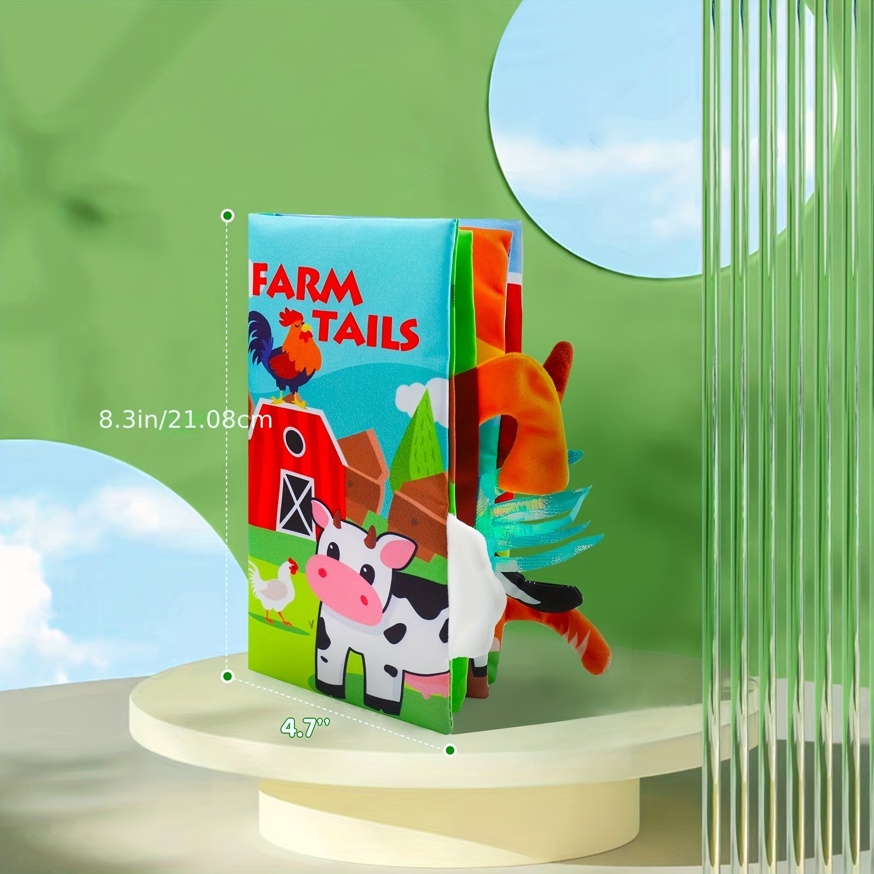 Soft Cloth Crinkle Books Sensory Toys for Infant Toddler