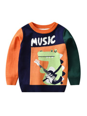 Boys Dinosaur Knitted Sweater