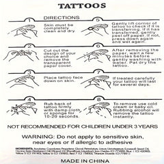 Eye & Flower Pattern Temporary Tattoo Waterproof Long lasting For Men Women