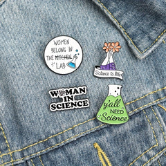 Cartoon Alloy Anti-Blowing Pin Beaker Brooch for Kids